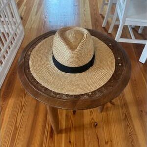 Brixton Natural Straw Hat with Black Band